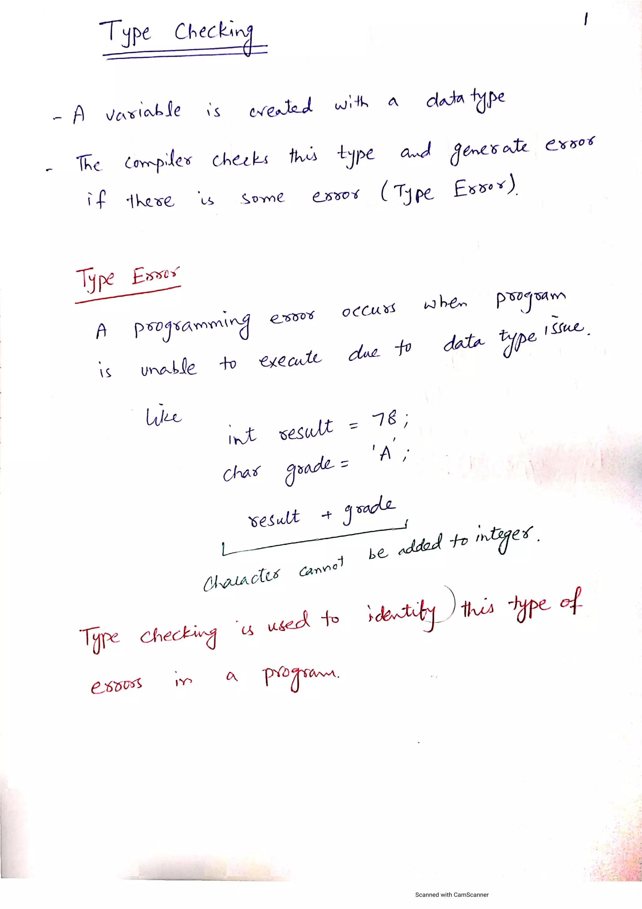 Type checking in Compiler Construction | PDF