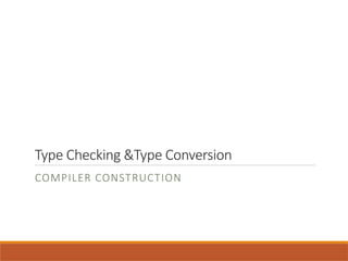 Type Checking and Type Conversion.pptxType Checking and Type Conversion ...