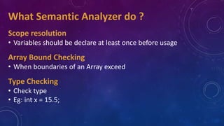 Type checking compiler construction Chapter #6 | PPTX