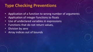 Type checking compiler construction Chapter #6 | PPTX