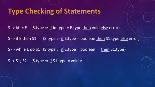 Type checking compiler construction Chapter #6 | PPT