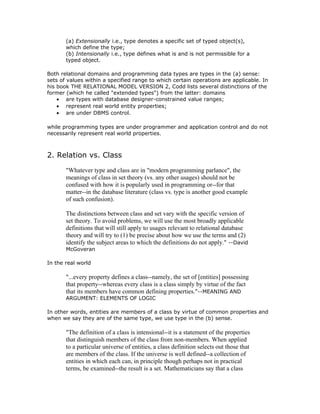 Domain vs. (Data) Type, Class vs. Relation | DOC