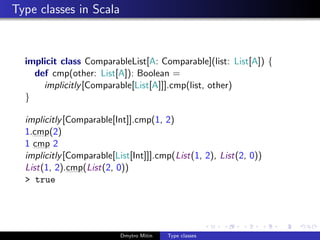 Type classes | PPT