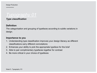 Typography Classification Examples Type classification | PPTX