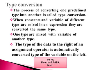 Type conversion | PPTX | Programming Languages | Computing