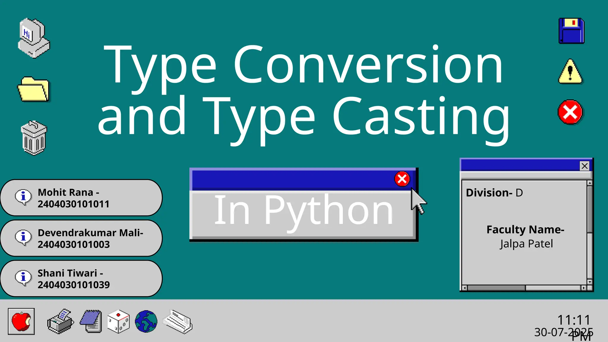 Type Conversion in Python: Implicit and Explicit | PPTX