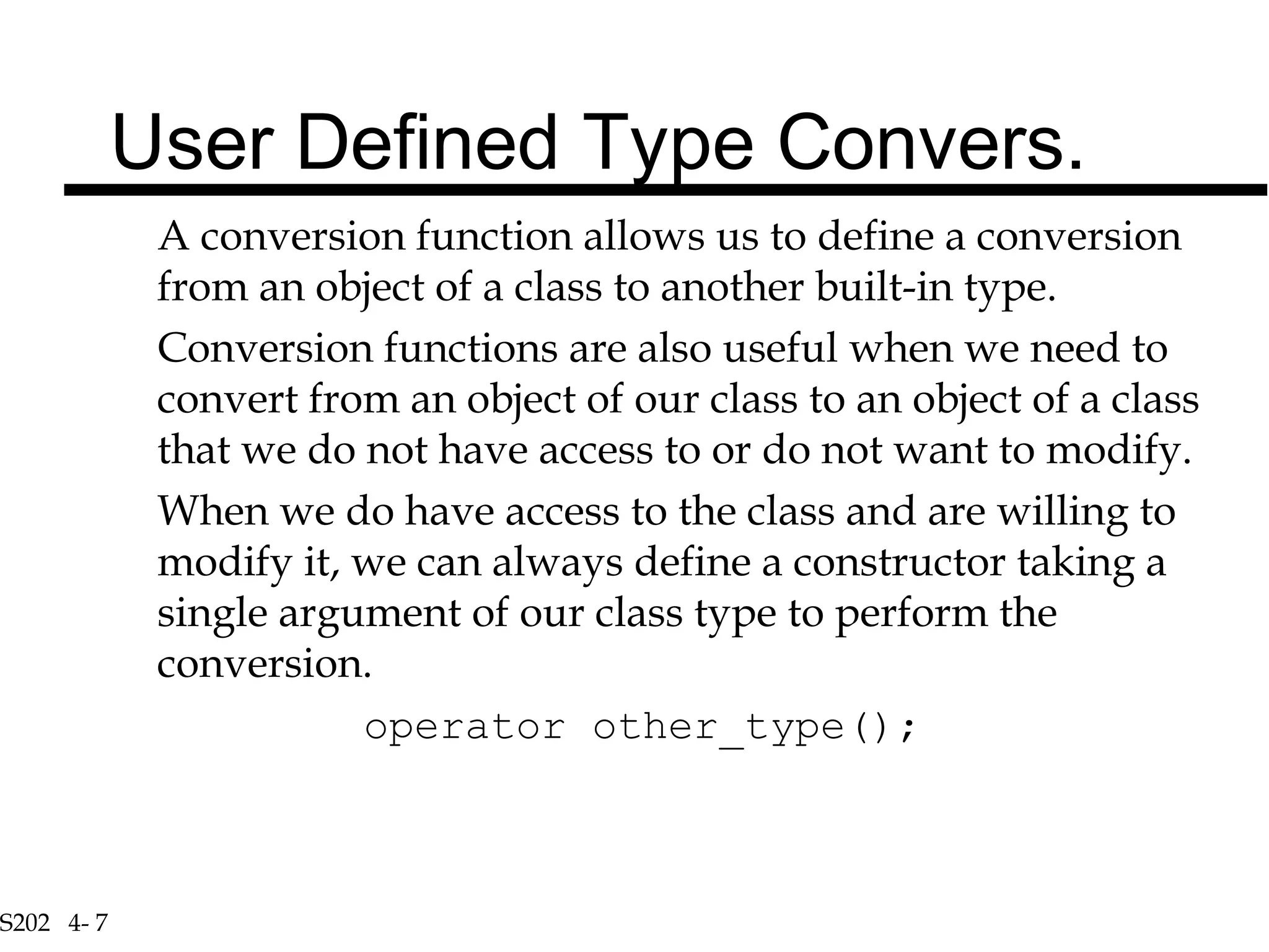 Type conversions | PPT