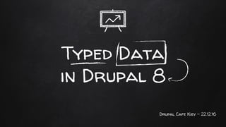 Typed Data
in Drupal 8
Drupal Cafe Kiev - 22.12.16
 