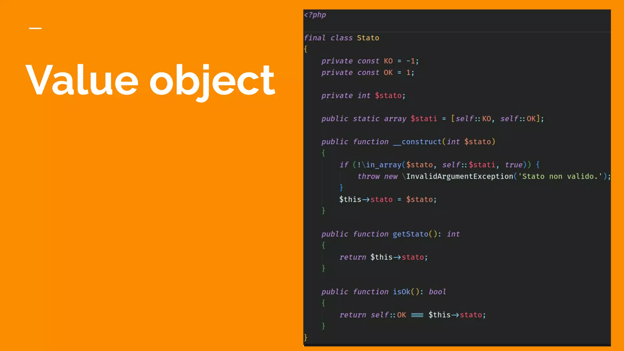 Value object
 
