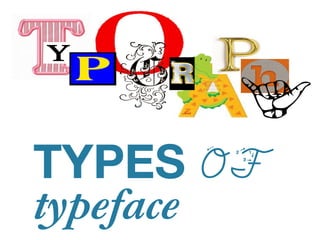 TYPES OF
typeface
 