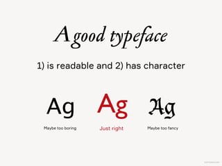 Which font should I use?
