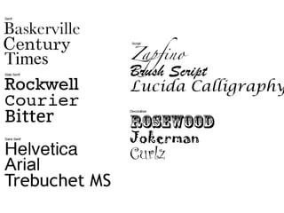 Typefaces | PPTX