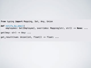 Python Type Hints | PPT