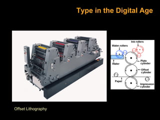 Type in the Digital Age

Offset Lithography

 