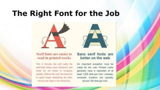 The Right Font for the Job

 