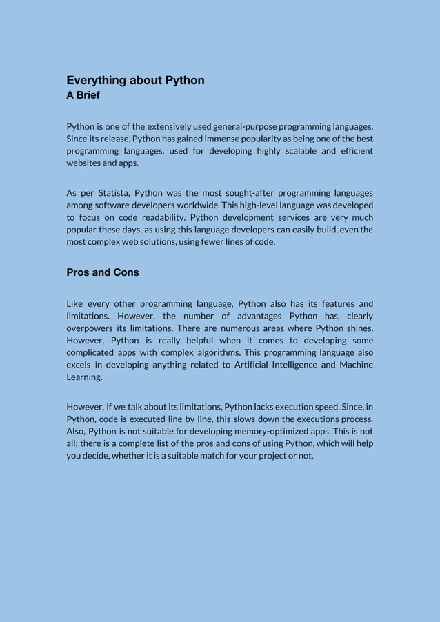 Type of apps that can be developed using python | PDF