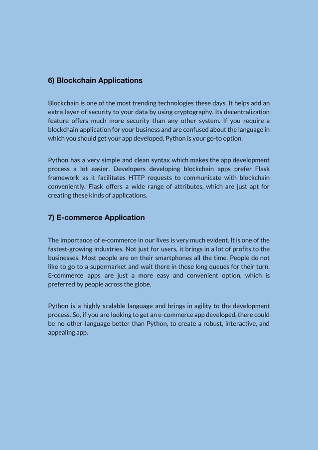 Type of apps that can be developed using python | PDF