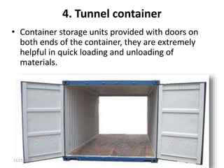 Type of containers in shipping cargo | PPTX