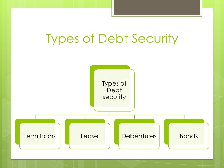 type of debt security