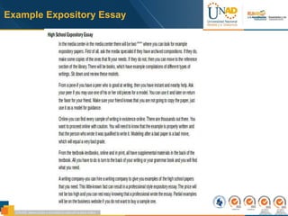 Example Expository Essay
 