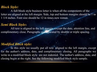 Type of letter | PPT