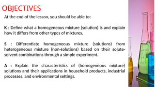 Understanding Homogeneous and Heterogeneous Mixtures: Characteristics ...