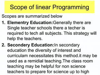 Type of programmed instruction, linear programmed instruction,meaning ...