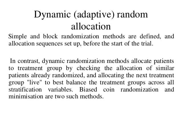 Type of randomization