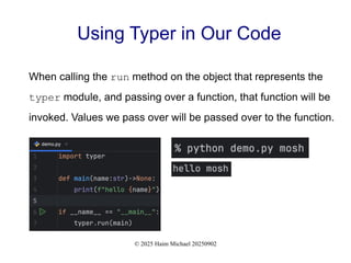 Getting Started with Typer: Building Modern CLIs in Python [Free Meetup ...