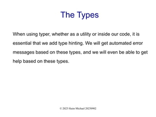 Getting Started with Typer: Building Modern CLIs in Python [Free Meetup ...