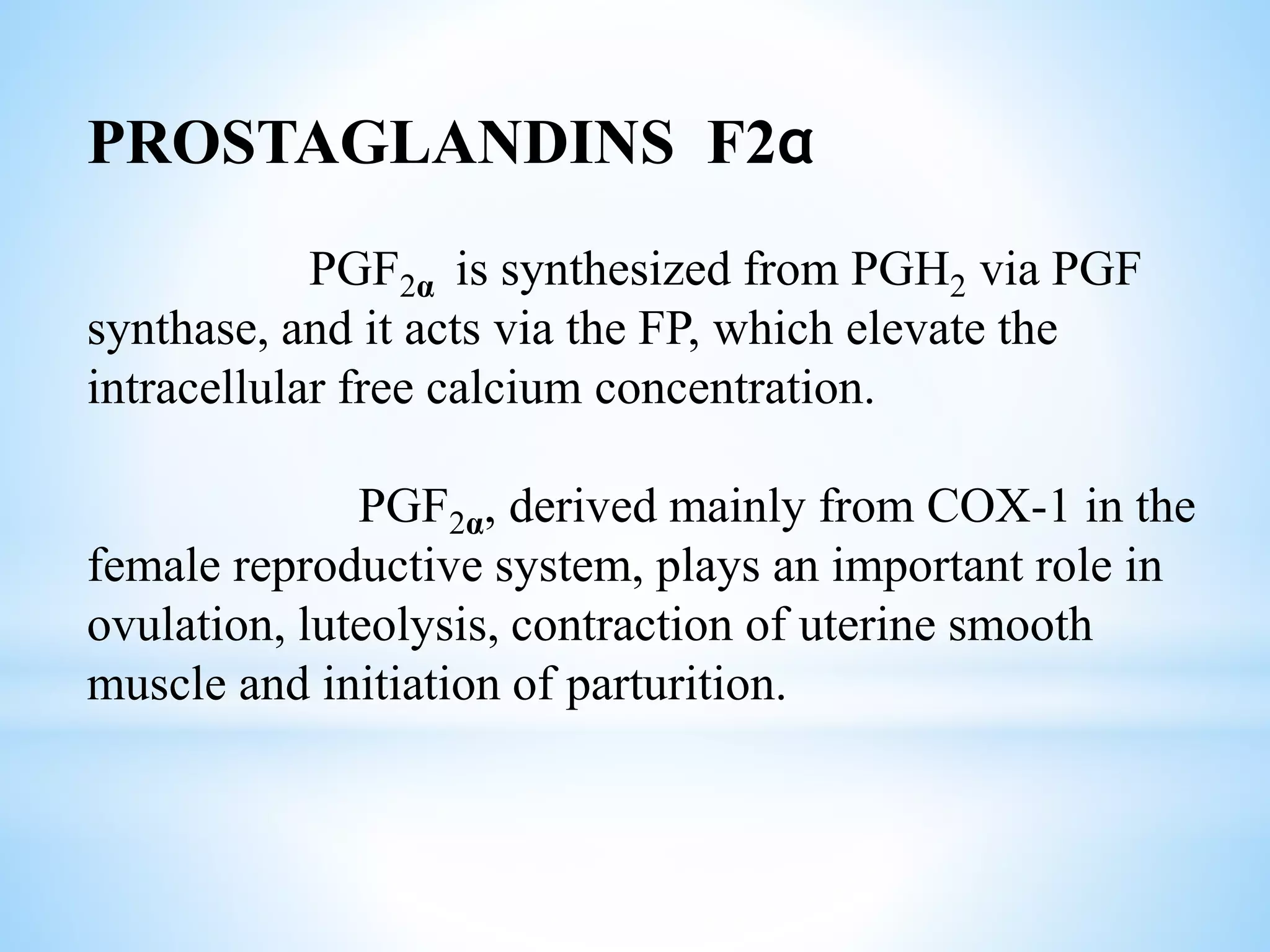 Types of prostaglandins | PPTX