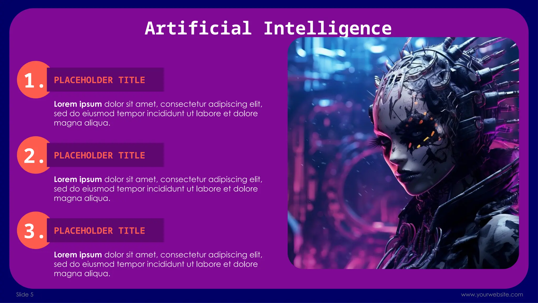 Types of Artificial Intelligence PowerPoint Template | PPTX