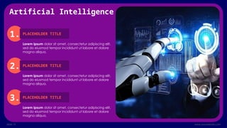 Types of Artificial Intelligence PowerPoint Template | PPTX