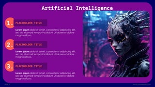 Types of Artificial Intelligence PowerPoint Template | PPTX
