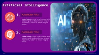 Types of Artificial Intelligence PowerPoint Template | PPTX
