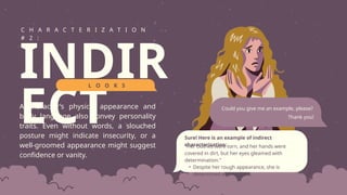 Object Show Character Insecurity Types-of-Characterization.pptxvt f ttc cr fc | PPTX