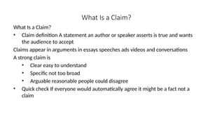 Types-of-Claim--Year-8-.powerpointprsentation | PPTX
