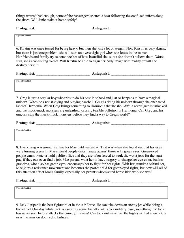 types-of-conflict-worksheet-1-answer-key
