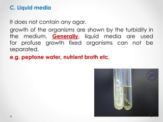 Types-of-culture-media in microbiology pdf | PDF