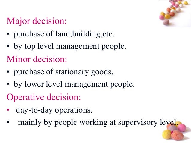 3 types of decision making