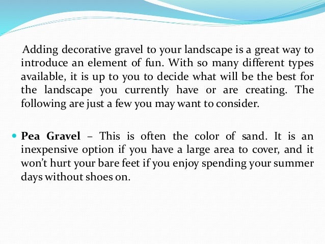 Types Of Decorative Gravel For Your Landscape