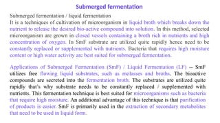 Types of Fermentation Solid State Fermentation | PPTX