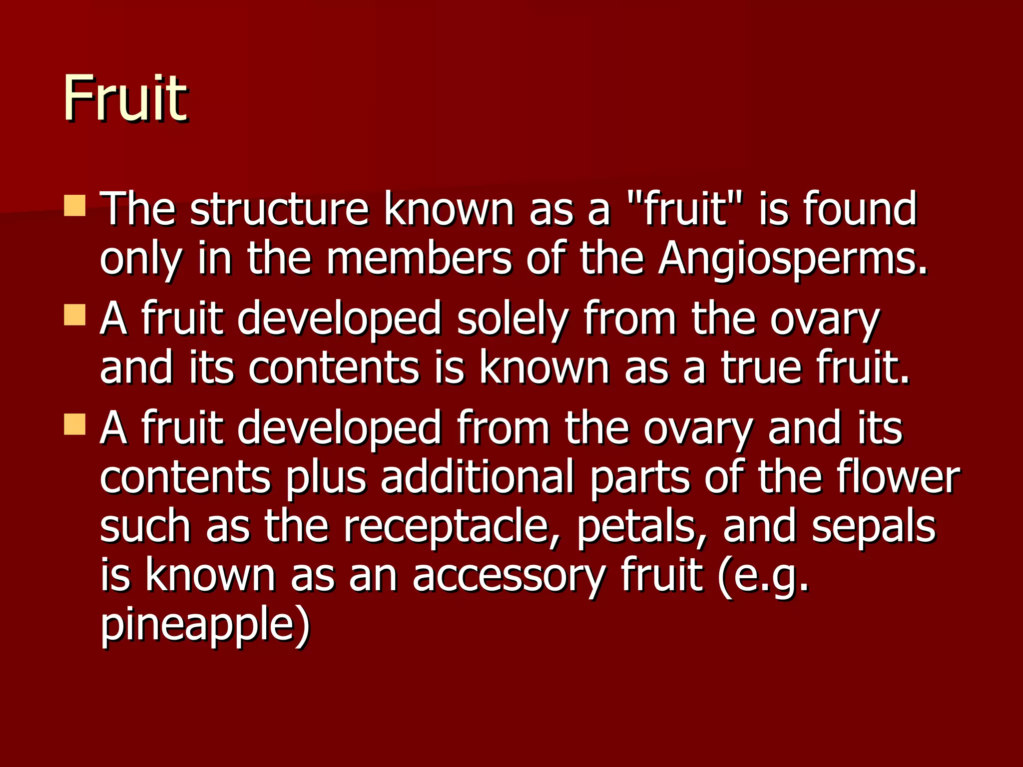 Types Of Fruits | PPT