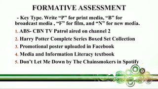 Types of media and information technology | PDF