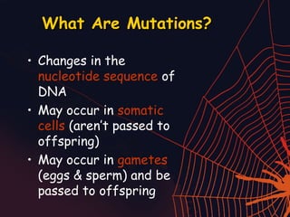 types-of-mutations.ppt for science grade 10 | PPT