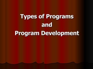 Film and Video Projects and Program Development | PPT