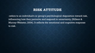 Types-of-risk-attitudes jshsgxjaksjxjxhx | PPTX
