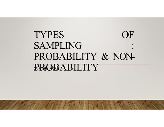Sampling-.Probability-.Non-probability.. | PPTX