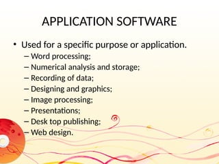 Comprehensive Overview of Software Types and Their Functions in ...
