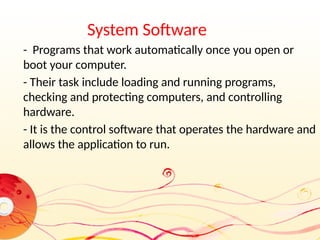 Comprehensive Overview of Software Types and Their Functions in ...